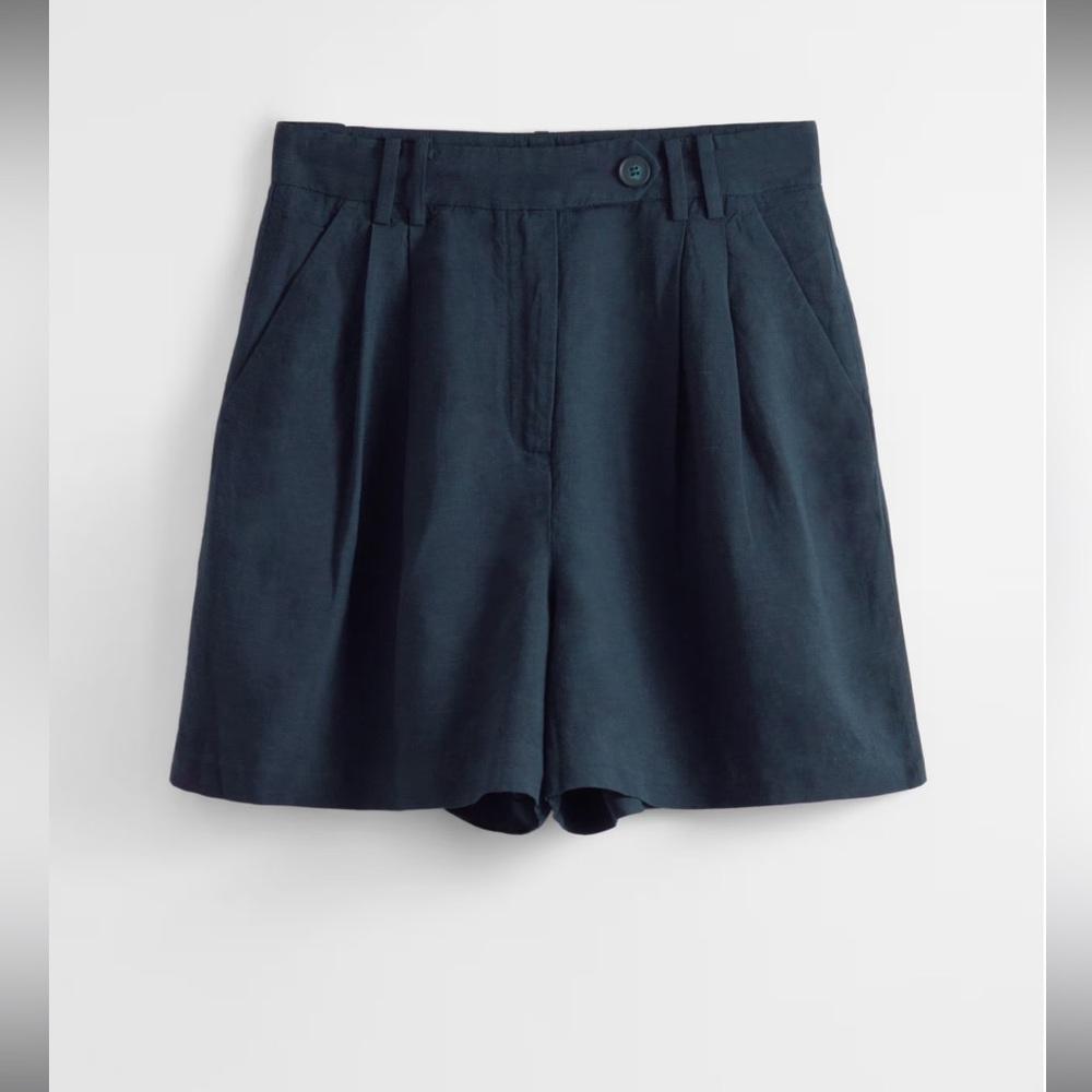 NWT & Other Stories Navy Tailored Shorts